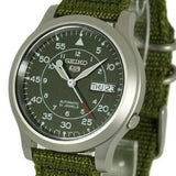 Seiko 5 Automatic Military Style Dark Green Face
