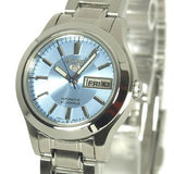 Ladies Seiko 5 Automatic Latest Two Toned Blue Face Day and Date