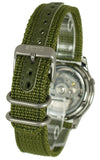 Seiko 5 Automatic Military Style Dark Green Face