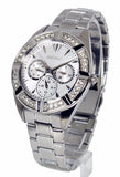 Ladies Seiko Quartz Polished Stainless Steel with Swarovski Elements