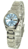 Ladies Seiko 5 Automatic Latest Two Toned Blue Face Day and Date